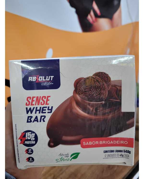 Sense Whey Bar Caixa com 12 unidades - Absolut Nutrition